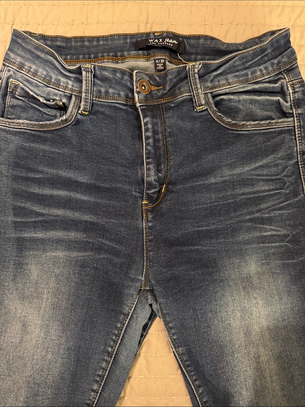 Wax Jean Indigo Fade Skinny Jeans - Picture 3 of 6